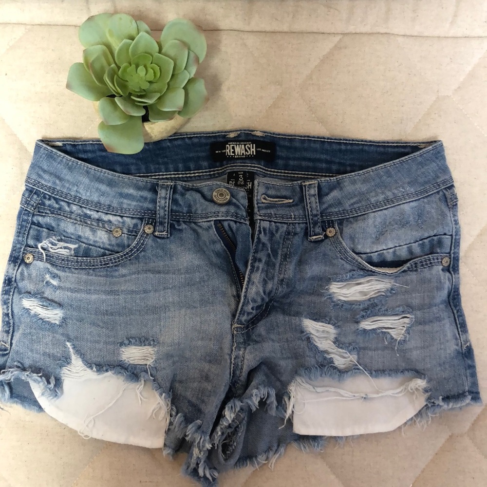 Distressed Jean Shorts